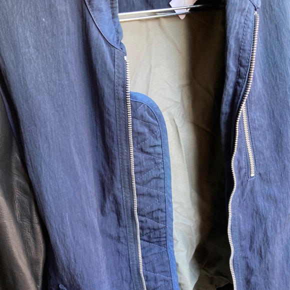 ACNE STUDIOS bomber jacket with leather sleeves Mens Small/M or - Woman Medium - Picture 10 of 13